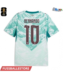Günstige Portugal Bernardo Silva #10 Auswärtstrikot WM 2026 Kurzarm